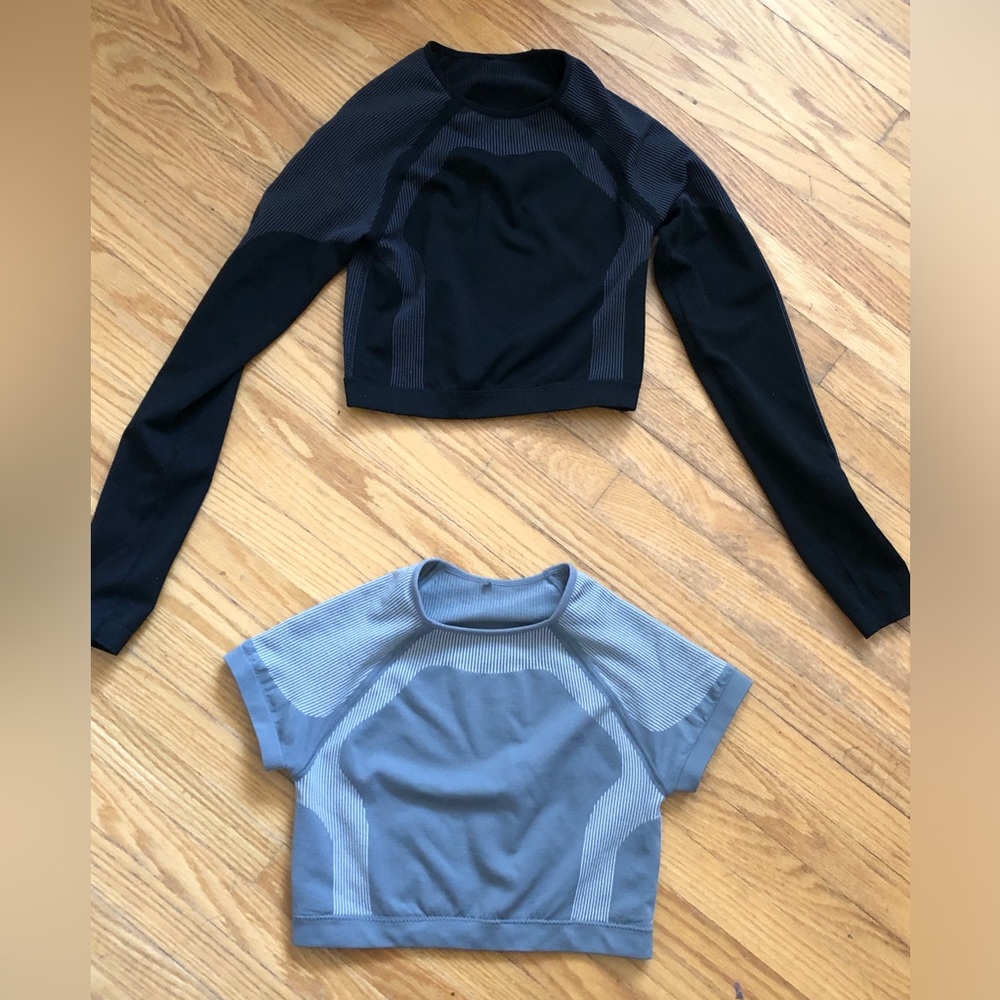 Garage active tops black and grey